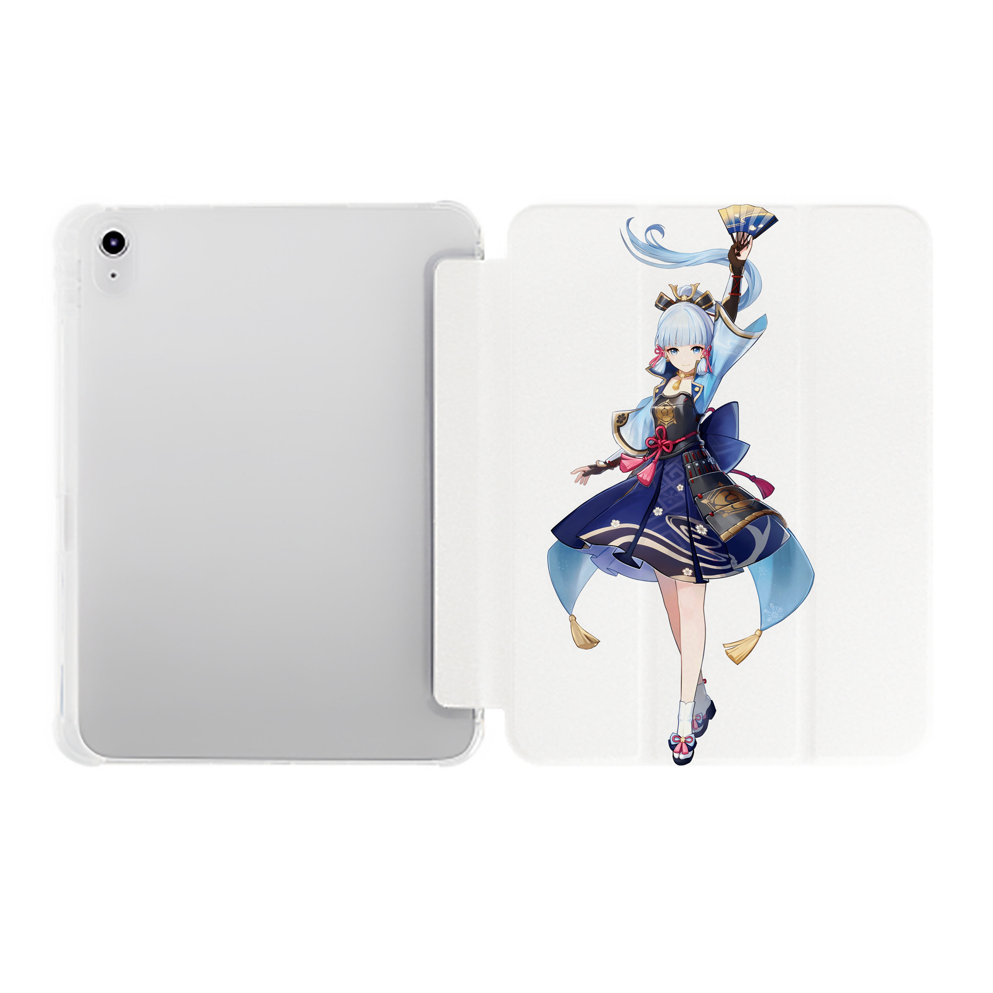 げんし神 神里綾華 神宮寺レン genshin Kamimiya Ren IPad ケース ペン収納付き 三つ折りスタンド PUレザー×シリコン 対応機種9.5/10.5/10.9インチ